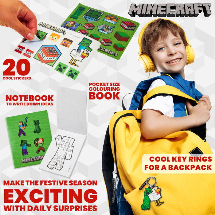 Minecraft Advent Calendar 2024 for Kids and Teenagers – Unique Boys Advent Calendar (Blue/Green)