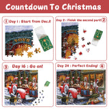 Christmas Puzzle Advent Calendar 2024, Christmas Jigsaw Puzzles for Kids and Adults- Dog's Christmas Advent Calendar Puzzle 24 Boxes 1008 Pieces Puzzles Countdown to Christmas Decorations Gifts