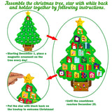 Christmas Countdown - Magnetic Count Down to Xmas Advent Calendar Toys for Kids Holiday Decorations(Assembly Needed)