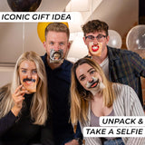 TRENDHAUS Funny Face Cards, 50 Funny Photo Box and Selfie Props Accessories for Party, Wedding, Birthday and Stag Night