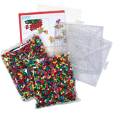 Perler 80-54453 Advent Calendar 3D Christmas Fused Bead Kit for Kids and Adults, Pattern Sizes Vary, Multicolor, 4004pcs