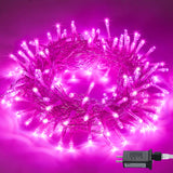 JMEXSUSS Connectable 33ft 100 LED Pink Lights for Bedroom Decor, 8 Modes Pink String Lights Clear Wire, Plug in Pink Christmas String Lights Indoor Outdoor Waterproof for Room, Party