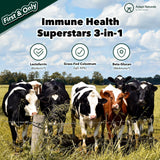 Adapt Naturals Bio-Avail Colostrum+ - Grass Fed Bovine Colostrum Powder 40% IgG, 2,500 mg - Lactoferrin, Beta Glucan - Gut Health, Immunity, Vitality - Non-GMO Colostrum Supplement