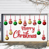 90shine 32PCS Christmas Garage Door Decorations Magnets - Merry Xmas Ball Holiday Refrigerator Fridge Kitchen Decor(Red, Green, Gold)