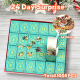 Puzzle Advent Calendar 2024, Santa's Workshop 1008 Pieces Jigsaw Puzzles, 24 Days Countdown Calendars for Kids, Home Decoration Christmas Advent Calendars Game Puzzles for adults