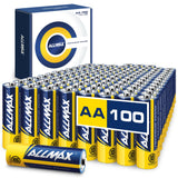 Allmax AA Maximum Power Alkaline Double A Batteries (100 Count) – Ultra Long-Lasting, 10-Year Shelf Life, Leakproof Design, Maximum Performance – 1.5V