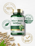 CARLYLE Holy Basil Capsules 1600mg | 200 Count | Leaf Extract Supplement