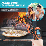 KIZEN Infrared Thermometer Gun (LaserPro LP300) - Handheld Heat Temperature Gun for Cooking, Pizza Oven, Grill & Engine - Laser Surface Temp Reader -58F to 1112F - NOT for Humans, digital