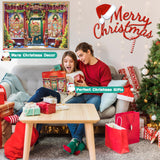 Alagoo Advent Calendar 2024 Jigsaw Puzzles - Christmas Shop Advent Calendar Puzzle, 1008 Pieces 24 Days Countdown to Christmas Gifts, Christmas Decor Family Gifts Christmas Puzzles for Kids Adult