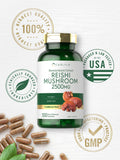 Carlyle Reishi Mushroom Supplement 2500mg | 300 Capsules | Non-GMO, Gluten Free Reishi Mushroom Extract