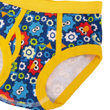 Sesame Street Boys' 12PK Briefs in Advent Box, Elmo, Big Bird & Cookie Monster Make Potty Training Fun with Stickers & Chart, 12-Pack, 4T