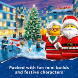 LEGO City 2023 Advent Calendar 60381 Christmas Holiday Countdown Playset, Gift Idea to Countdown to Adventure with Daily Collectible Surprises