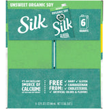 Silk Shelf-Stable Organic Soy Milk, Unsweetened, Dairy-Free, Vegan, Non-GMO Project Verified,32 Fl Oz(Pack of 6)