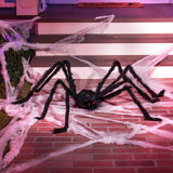 JOYIN 5 Ft. Halloween Outdoor Decorations Hairy Spider,Scary Giant Spider Fake Large Props for Yard Party Decor, Black