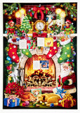 Christmas Fireplace Advent Calendar (Countdown to Christmas) by Vermont Christmas Company with "Twas the Night Before Christmas" Verse