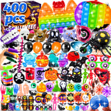 Olganicor 400PCS Halloween Party Favors for Kids,Halloween Treat Bag Fillers,Bulk Halloween Toys ,Halloween Treasure Box Toys, Halloween Goodie Bag Stuffers,Carnival Prize Toys Classroom Reward