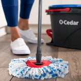 O-Cedar RinseClean Deep Clean Refill | 40% More Cleaning Power | Machine Washable Mop Head Replacement Refill for O-Cedar RinseClean Spin Mop (1-Pack)