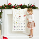 Weddingstar Customizable Reusable Fabric Christmas Advent Calendar - Falling Snowflakes