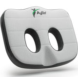 Aylio Socket Seat Cushion for Sit Bone and Back Pain Relief, Butt, Tailbone, Hip, Hamstring, Posture Support - Firm Memory Foam Comfort Ischial Tuberosity Pillow for Desk Chair or Car