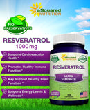 Natural Resveratrol Supplement – 1000mg – 180 Capsules