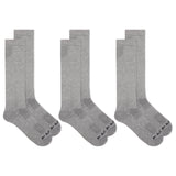 Dr. Scholl's Mens Athletic & Work Compression Over The Calf - 1 3 Pair Packs Moisture Management Sock, Gray, 13-15 US