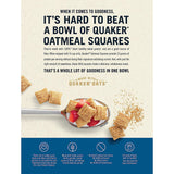 QUAKER Oatmeal Squares Breakfast Cereal, Brown Sugar & Cinnamon Variety Pack, 14.5 Oz Bags, Pack of 3