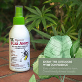 Quantum Health Buzz Away Insect Repellent DEET Free Citronella Oil Outdoor Mosquito Gnat Black Fly & No-See-Um Bug Spray Powerful Plants Repel Bugs Off Skin, Safe for Kids - 6 Ounce