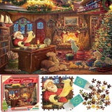 Puzzle Advent Calendar 2024, Santa's Workshop 1008 Pieces Jigsaw Puzzles, 24 Days Countdown Calendars for Kids, Home Decoration Christmas Advent Calendars Game Puzzles for adults