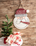 DII Christmas Advent Collection Decorative & Reusable Wooden Countdown Calendar, 16.75x12.75", Santa Beard