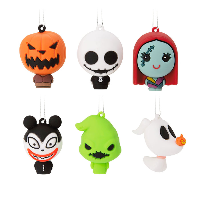 Hallmark Disney Tim Burton's The Nightmare Before Christmas Mini Christmas Ornaments, Shatterproof, Set of 6