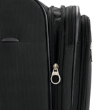 Samsonite Aspire DLX Softside Expandable Luggage Set with Spinners (Carry-on & Medium), Black