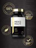 Carlyle Multivitamin for Men | 200 Caplets | with Vitamins A, C, D, E, & B Vitamins | Non-GMO & Gluten Free Daily Supplement