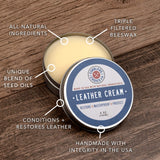 Cobbler's Choice Co. Finest Quality All Natural Leather Cream - Made with Triple Filtered BeesWax, (4 OZ. (118ML))