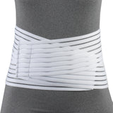 OTC Lumbosacral Support, 7-inch Lower Back, Lightweight Compression, Elastic, White, X-Large