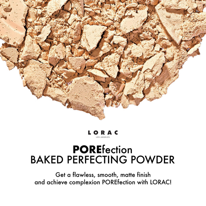 LORAC POREfection Baked Perfecting Setting Powder, Medium Beige | Powder Foundation Makeup | Setting Powder