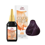 WELLA Color Fresh Semi Permanent Hair Color 2.5 fl oz - 3/66 Dark Brown / Intense Violet