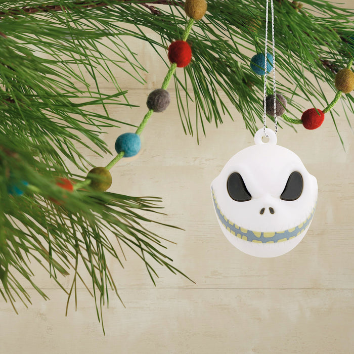 Hallmark Disney Tim Burton's The Nightmare Before Christmas Jack Skellington Heads Mini Christmas Ornaments, Shatterproof, Set of 6