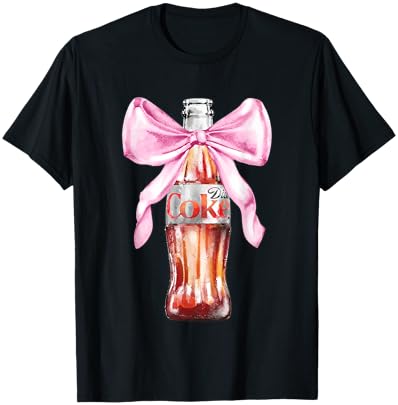 Coca-Cola Diet Coke With Cute Pink Ribbon Vintage T-Shirt