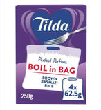 TILDA Boil in the Bag Brown Basmati Rice 4 x 62.5g