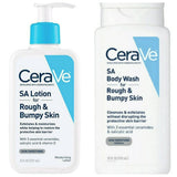 CERAVE SA Skin Care for Rough and Bumpy Skin Bundle - SA Body Wash (10 fl oz) and SA Moisturizing Lotion (8 fl oz) - Skin Smoothing Formula with Salicylic Acid C13