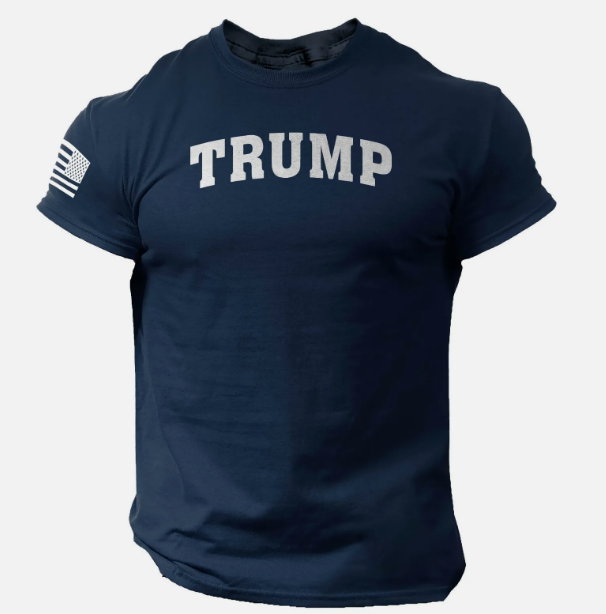 Trump T Shirt MAGA Elections Republican Tee 2024, Navy Blue (2XL)