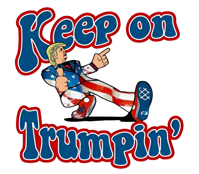 4 sticker pack "Trump 2024 'Keep on Trumpin' - USA Made Patriotic Sticker Decal
