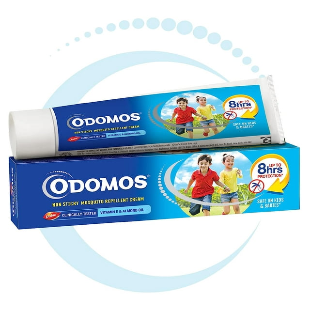 Dabur Odomos Non-Sticky Mosquito Repellent Cream (with Vitamin E & Almond) - 50g