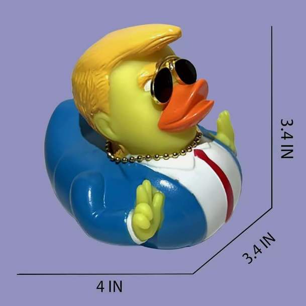 Donald Trump Rubber Duck 4” for Jeep Ducking 2024 MAGA