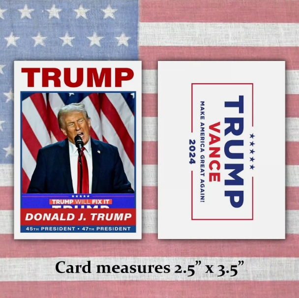 Donald Trump Victory Speech 2024 Election Night Custom Presidential Trading Card