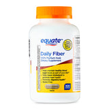 EQUATE Daily Fiber, 100% Psyllium Husk Dietary Supplement Capsules, 300 Count