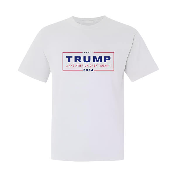 MAGA Donald TRUMP President T Shirt Official Logo 2024 Make America Great Again!, White (XXL)