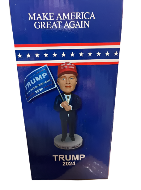 Donald Trump 2024 Bobblehead Bobble Head New Make America Great Again FLAG