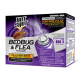 HOT SHOT Bedbug, Flea, Lice & Tick Fogger w/ Nylar 3 Can Pack 2oz Ea Sealed Box