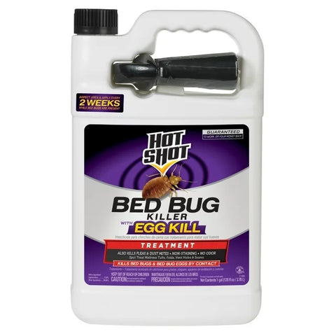 HOT SHOT Bed Bug Killer Spray, Kills Bed Bugs and Eggs Indoors, Non-Staining, 1 Gallon